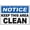 Warning Sign 4, variant on Notice Keep This Area Clean Sign 8"x12", Aluminum Tin Warning Signs for Home Outdoor Garden, Durable Etiquette Sign for Workplace