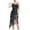 Black, variant on XFLWAM 1920s Gatsby Dresses for Women Sleeveless Fringe Flapper Dress Roaring 20s Sequins Beaded Irregular Hem Dress Vintage Art Deco Dress