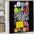 thumbnail image 5 of Battle for Dream Island BFDI 4PCS Bathroom Sets Shower Curtain Sets with Toilet Lid Cover, U-Shaped Mat And Bath Mat, 5 of 8