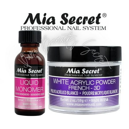 Mia Secret Liquid Monomer 1 oz and White Powder 2 oz
