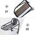 thumbnail image 3 of KAJNBN 1Pc Folding Bike Front Storage Shelf Durable Aluminum Alloy Rack Black, 3 of 8