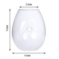 thumbnail image 2 of Efavormart 3 Pack Egg Shaped Glass Wall Vase Hanging Glass Terrarium Indoor Wall Planters, 2 of 11