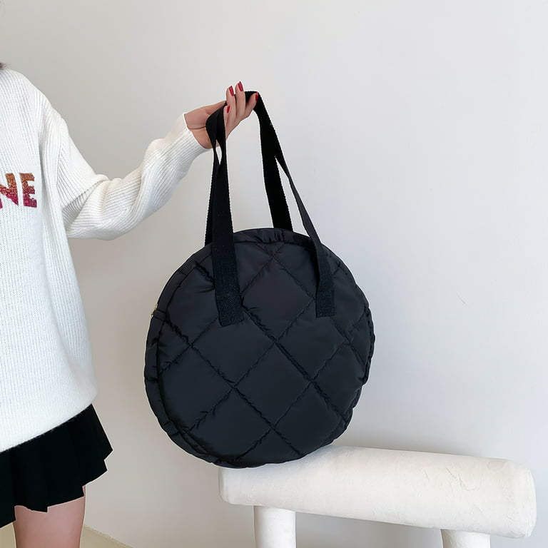Pinfect Autumn Winter Shoulder Bag Circle Shoulder Handbags Shoulder Tote  for Women Girl
