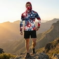thumbnail image 6 of GrmtClth Men's Fishing Shirts 2026 Patriotic American Flag Pattern Quick Dry Long Sleeve Comfy Hoodies with Face Mask Upf 50+ Sun Protection Top Hot Pink 3XL, 6 of 9