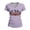 Purple, variant on Women's Tops T-Shirts Graphic Print Loose Crewneck Casual Boho Shirts