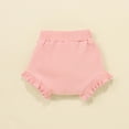 thumbnail image 3 of Dooleck Ribbed Baby Clothes Infant Ruffle Bodysuit Ruffle Bloomer Shorts Outfit Set, 3 of 8