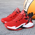 thumbnail image 5 of Boys' basketball shoes sports running shoes children's non-slip sports shoes Red, 5 of 5