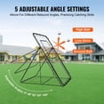 thumbnail image 3 of Baseball Softball Rebounder Net 4x6 Ft - PitchBack Adjustable Angle Net for Practice, 3 of 6