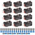 thumbnail image 1 of 12pcs 125V/250V 15A Micro Miniature SPDT Snap Action Hinge Lever Type Switch and 24pcs Terminals, V-151-1C25, 1 of 5