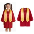 thumbnail image 1 of Robes de Collation des Grades pour Enfants, Robe Rouge pour Collation des Grades 3-4 Ans, 1 of 5