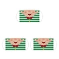 thumbnail image 3 of Transemion Christmas Themed Dust Mask Breathable Polyester Printing Face Mask with Elastic Ear Rope Type 4 Pattern 2 3Set, 3 of 6