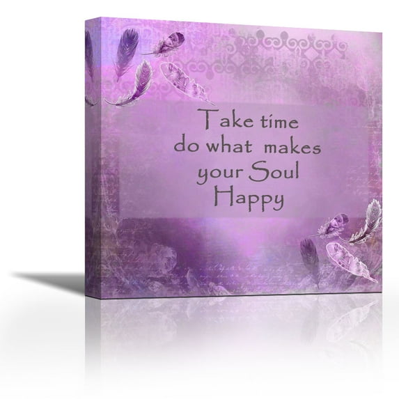 Soulful Happiness - Contemporary Fine Art Giclee on Canvas Gallery Wrap - wall décor - Art painting - 32 x 32 Inch - Ready to Hang