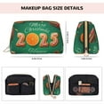 thumbnail image 5 of Picia Merry Christmas 2025 Print Leather Makeup Bag Make Up Bag Travel Toiletry Bag for Her Girlfriend Teacher Teen Girl Gifts, 5 of 8