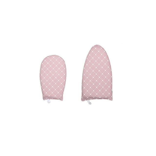 Injueey 2 piezas de guantes de vapor para ropa, impermeables, resistentes al calor, soporte para tabla de planchar, almohadilla transpirable, reemplazo Electrodomésticos Rosado Injueey HA069667-01
