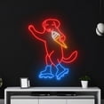 thumbnail image 4 of Handmadetneonsign Dog Roller Skate Neon Sign, Dog Eating Ice Cream Neon Art Decor, Dog Pet Wall Decor, 4 of 5