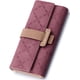 thumbnail image 1 of Monedero grande para mujer | Cartera de mujer con 9 ranuras para tarjetas y ventana para fotos Elegante cartera de piel suave 100% vegana con compartimento para monedas, Cherry Red, 1 of 4