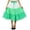 Green, variant on Bimba Flaired Cotton Boho Summer Skirt Elastic Waist Mid-Calf Ruffle Skirts