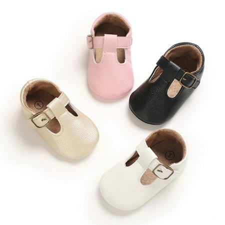 

Baby Girls Solid Soft Shoes Non-slip First Walkers Infant Shoes