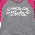 thumbnail image 3 of Case IH Flower Logo - Youth Girls Raglan Graphic T-Shirt, 3 of 6