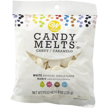 Wilton White Candy Melts Candy, 8 oz., Pack of 4 (Best Melting Chocolate For Dipping)