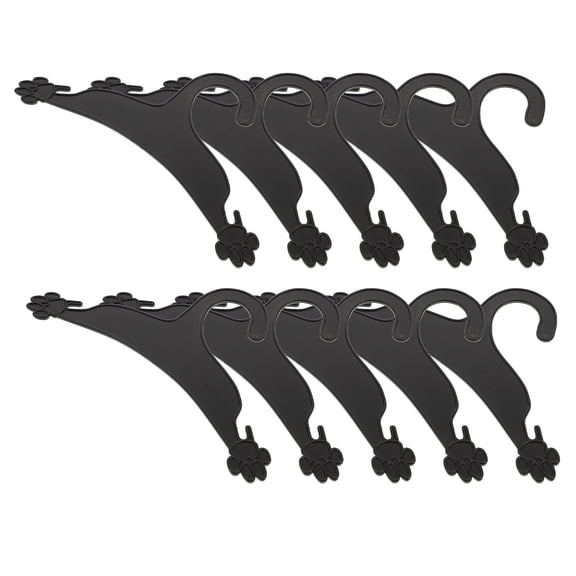 WESIEVYA 10pcs Dog Coat Hanger Plastic Non-slip Storage-friendly for Pet Garment Hanger Outdoor Use
