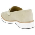 thumbnail image 4 of LIBERTYZENO Mens Classic Velvet slip on Loafer Shoes Beige, 4 of 8