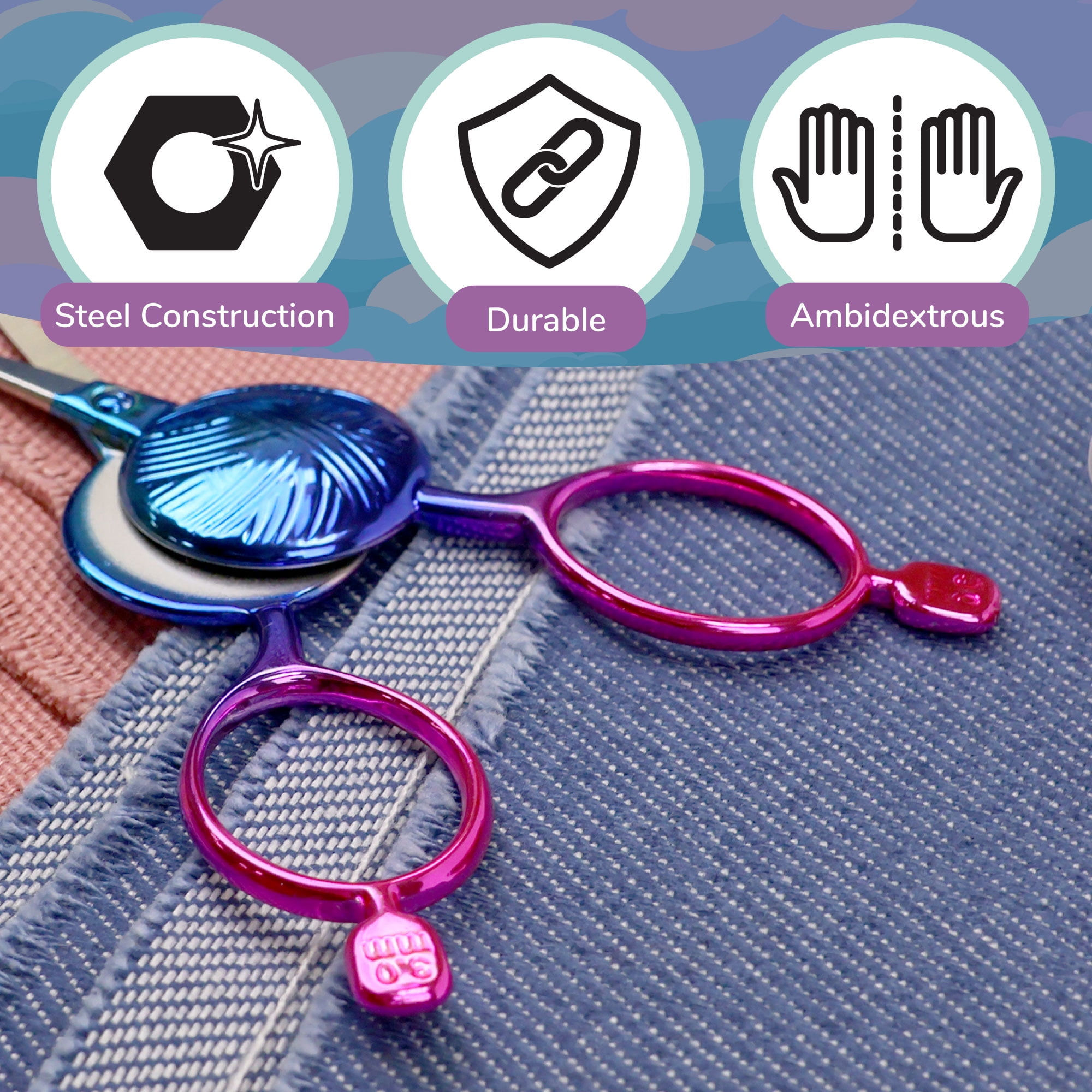 JulbileeYarn Yarn Ball Embroidery Scissors - Nightshade - 30 Scissors
