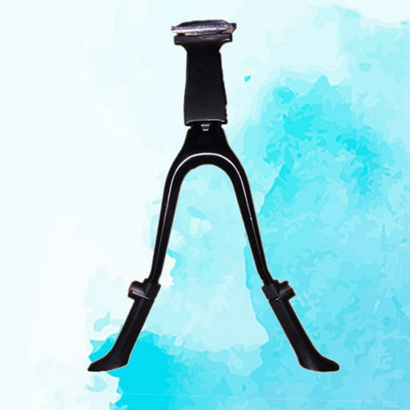 WRITWAA Adjustable Foldable Double Leg Kickstand Center Mount Bike Stand Black Aluminum