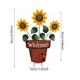 thumbnail image 1 of Flower Pot Garden Stake 2D Decor Decoration for Landscape Backyard Courtyard Red_Surprise Gift, 1 of 1
