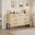 thumbnail image 4 of Eastvita Commode de Rangement Moderne en Bois Naturel à 7 Tiroirs pour Salon et Chambre, 4 of 7
