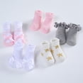 thumbnail image 3 of Baby Girls Boys Cartoon Socks Cotton Crew Socks Casual Ruffle Frilly Ankle Socks for Newborn Infant 0-12 Months, 3 of 9