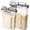 10lb+20lb grey, variant on Rice Storage Containers, Airtight Cereal Containers Storage 20+10 lb ,  Rice dispenser with Pouring Spout,    Bird  Container