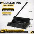 thumbnail image 2 of Guillotina Cortadora Gutstark Uso Rudo 400 Hojas A4 Industrial, 2 of 9
