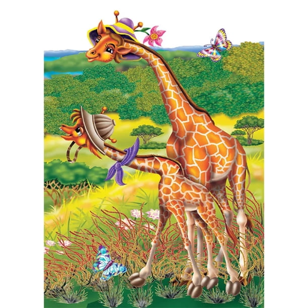 Pintura de diamante (DE4936) Cuadrado DIY Jirafa Vida Bordado Decoración (lg425) 40x50cm Hugtrwg Para estrenar