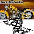 thumbnail image 2 of 2Pcs Universal Motorcycle Gas  Skeleton Flames Badge Decal Stickers, 2 of 7