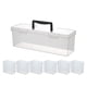 thumbnail image 2 of Spice Storage Box | Food Grade Plastic | Yellow | Kitchen Cabinet Organizer | Portable Handheld Seasoning Container | Sealed Moisture Proof | 13.58x3.70x4.72 in | 1 Pc, 2 of 6
