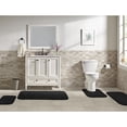 thumbnail image 2 of Garland Rug Sedona Washable Bath Rug Set, 4 Piece Set (2 Bath Rugs, Contour Rug, Runner Rug) Black, 2 of 6