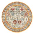 thumbnail image 3 of Unique Loom Rosso Collection Area Rug - Gabrieli (8' Round Beige/Blue), 3 of 7