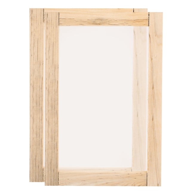 Unique Bargains Silk Screen Printing Frame Kit 36x24cm Wooden with 120 Mesh, 2 Pieces