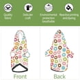 thumbnail image 5 of Bingfone Colorful Donuts Dog Clothes Hoodie, Pet Winter Coat,Puppy Sweatshirts for Small Dogs Boy Girl,Suitable for All Breeds-Large, 5 of 6