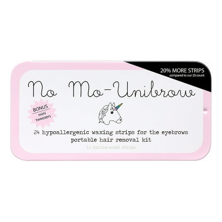 No Mo-Unibrow Portable Brow Wax Kit, 24 Strips