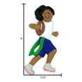 thumbnail image 5 of Personalized Flag Football Ornament 2024 African American Female Player 1 Count - Ornaments by Elves, 5 of 10