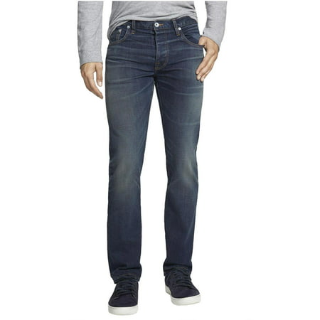 Baldwin Men's Blue Finkle Samuel Slim Straight Jeans  36x34 (Best Mens Selvedge Denim Jeans)