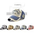 thumbnail image 4 of Gorra de béisbol unisex con parche para exteriores, estilo vintage, estilo camionero deportivo, 4 of 4