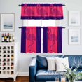 thumbnail image 2 of Flamingo Kitchen Curtains Valances and Tiers Set of 3 Summer Beach Tier Curtains and Valance with Rod Pocket for Small Windows, 27.5"x36", 2 of 9