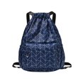 thumbnail image 1 of DAGESVGI Printed Drawstring Backpack Niche Design Large Capacity Multi-functional Backpack Out Q1o2 Capacity Large Bag Fitness Sports Use, 1 of 8