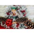 thumbnail image 3 of Santa's Workshop Green Plaid Golfer Nut Cracker 14" - 14, 3 of 5