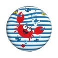 thumbnail image 2 of Bingfone Red Funny Crab On Blue Stripe Spare Tire Cover Weatherproof Universal Wheel Protectors For Rv Camper Travel Trailer Suv Truck 16 Inch, 2 of 9