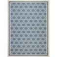 thumbnail image 4 of SAFAVIEH Courtyard Allison Geometric Bordered Indoor/Outdoor Runner Rug, 2'4" x 12', Blue/Beige, 4 of 11