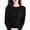 Black #808, variant on Bovemsi Sweaters for Women Cozy Light Long Sleeve Crew Neck Lightweight Soft Knitted Pullover Blouse Fall Sweaters